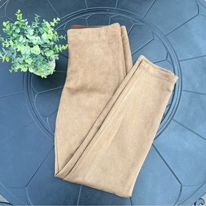NWT Max Studio Faux Suede Legging Size L